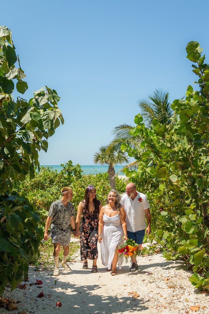 beach ceremony during day
