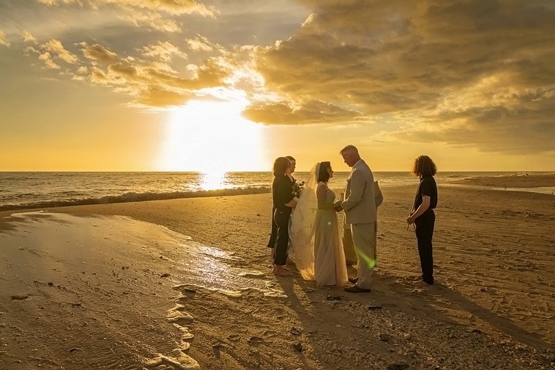 Sunset elopement